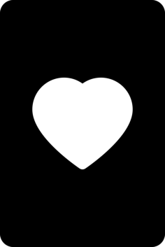 Playing Card Stencil Svg Design File, Free Vectors File